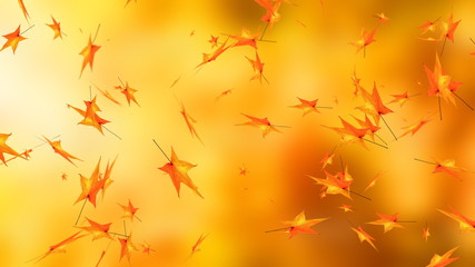 Autumn leaves, happy thanksgiving greeting fall