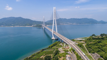 多々羅大橋（しまなみ海道）　空撮