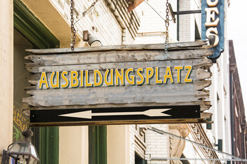Obraz premium Schild 279 - Ausbildungsplatz
