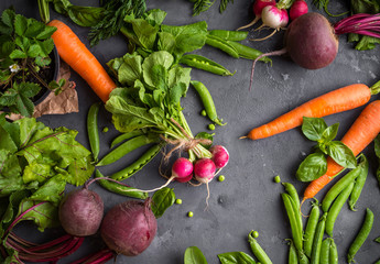 Fresh vegetables background