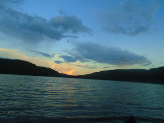 National Park Canada sunset lake