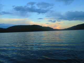 National Park Canada sunset lake