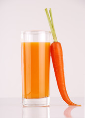 Fresh carrot juice