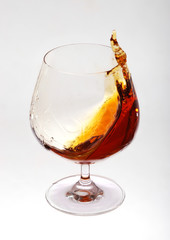 Cognac in a glass