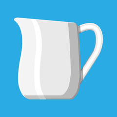 Glass jug pitcher for fresh milk