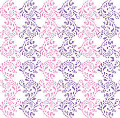 Cute seamless floral patern pink. Striped pattern. Decorative ornament for fabric, textile, wrapping paper