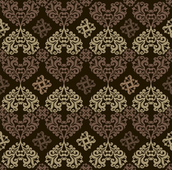 Pastel Seamless ornament in baroque style. Vintage design element. Decorative ornament backdrop for fabric, textile, Wallpaper, wrapping paper