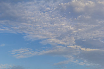 Naklejka na ściany i meble blue sky background with a tiny clouds