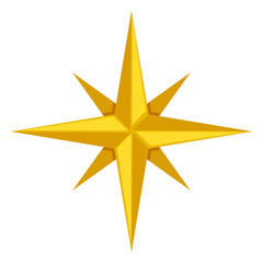 Obraz premium Vector Single Icon - Classic Wind Rose