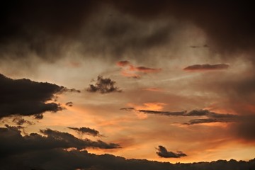 Sunset sky clouds