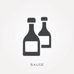 Silhouette icon sauce