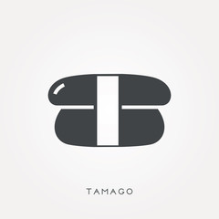 Silhouette icon tamago