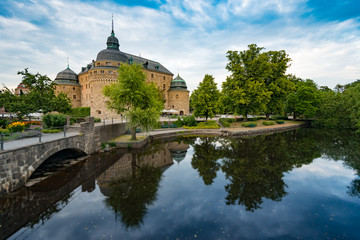 Fototapeta premium Old medieval castle in Orebro, Sweden, Scandinavia