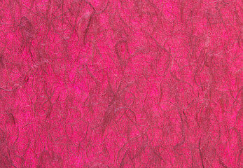 Red handmade paper or mulberry paper texture for background