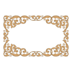 Vintage baroque ornament vector
