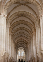 Fototapeta na wymiar The Alcobaca Monastery interior