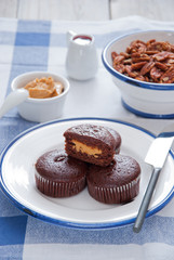 Chocolate Muffin with peanut butter 