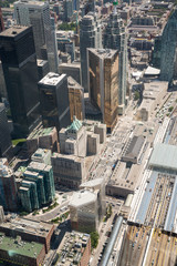 Fototapeta na wymiar View from the Tower in Toronto Ontario