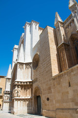 Fototapeta na wymiar the facade of the сathedral in tarragona