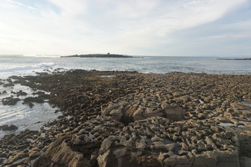 Rocky beach by the coast of Atlantic Ocean, Ireland