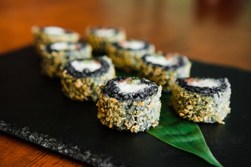 Rolls with fish	