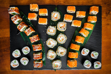 Rolls with fish	