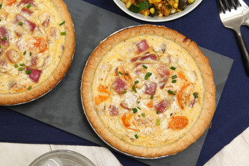 Cherry Tomato and Onion Quiches