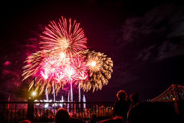 Fireworks in Montreal