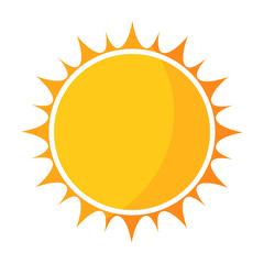 Yellow sun icon