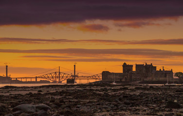 Blackness Castle and the Forth Bridges
