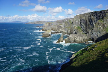 Cliffs by the coast of Atlantic Ocean, Ireland