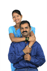 Portrait of a Maharashtrian couple 