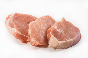 Meat isolated on the white background