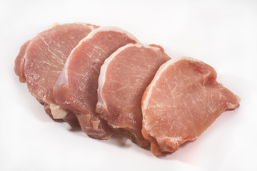 Meat isolated on the white background