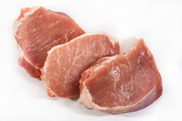 Meat isolated on the white background