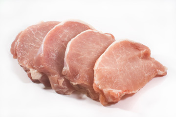 Meat isolated on the white background
