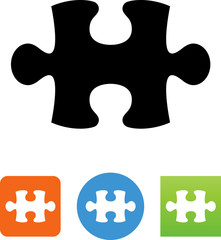 Puzzle Piece Solution Icon - Illustration