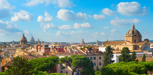 Rome Old Town panorama, Italy