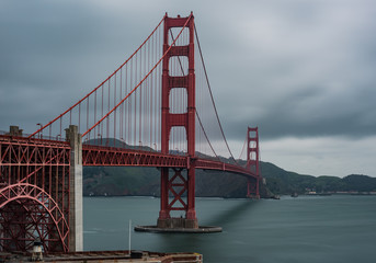 The Golden Gate Bridge in the Storm