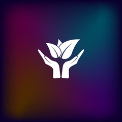 Green eco friendly sign