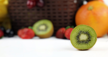 Healty Organic Mix of Fruits Composition