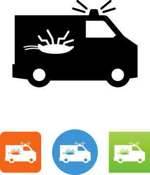 Pest Control Truck Icon - Illustration