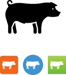 Pig Icon - Illustration