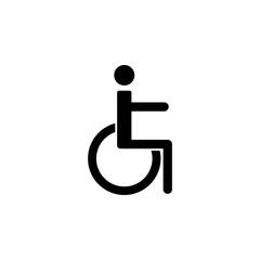 Sign of disabled person. Which is ideal for your design