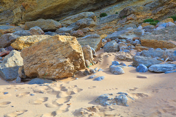 The rocky  Coast seen in Portugal Sintra
