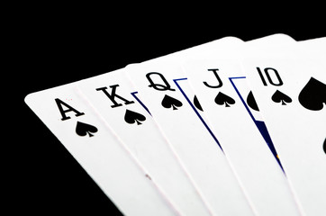 Full win poker card set