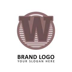 Letter W for apparel brand logo