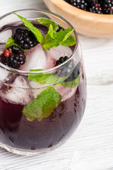 Fresh blackberry drink