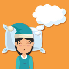 sweet dreams sleeping time icon