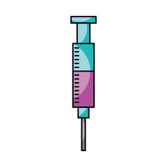 injection medical isolated icon vector illustration design